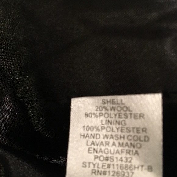 NWT classic black textured jacket w/gold buttons - Picture 7 of 8